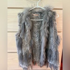 Gray Fur Vest
